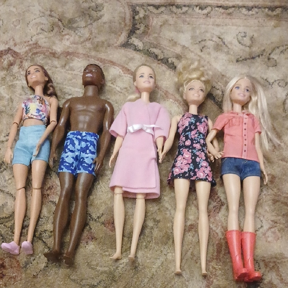 Fashion Doll Set with Colorful Outfits